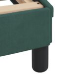 vidaXL Posteľ s matracom Dover tmavozelený 200x200 cm zamat – Obrázok 6