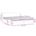 vidaXL Posteľ s matracom Dover tmavozelený 200x200 cm zamat – Obrázok 10