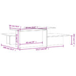 vidaXL Konferenčné stolíky 2 ks biele kompozitné drevo – Obrázok 8