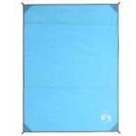 vidaXL Pikniková deka s kolíkmi modrá 205x155 cm – Obrázok 2
