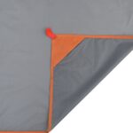 vidaXL Pikniková deka s kolíkmi sivá a oranžová 205x155 cm – Obrázok 4