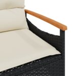 vidaXL 3-dielna záhradná sedacia súprava s podložkami polyratan čierna – Obrázok 11