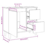 vidaXL Skrinka do kúpeľne dub sonoma 65x33x60 cm kompozitné drevo – Obrázok 10