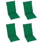vidaXL Podložky na záhradné stoličky, vysoké operadlo 4 ks 120x50x3 cm – Obrázok 3