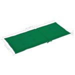vidaXL Podložky na záhradné stoličky, vysoké operadlo 4 ks 120x50x3 cm – Obrázok 8