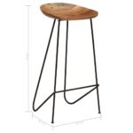 vidaXL Barové stoličky 2 ks, akáciový masív – Obrázok 9