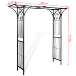 vidaXL Záhradná pergola 200x52x204 cm – Obrázok 4
