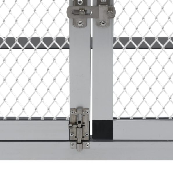 vidaXL Kurín pre hydinu s výbehmi a 1 hniezdom, hliník – Obrázok 5