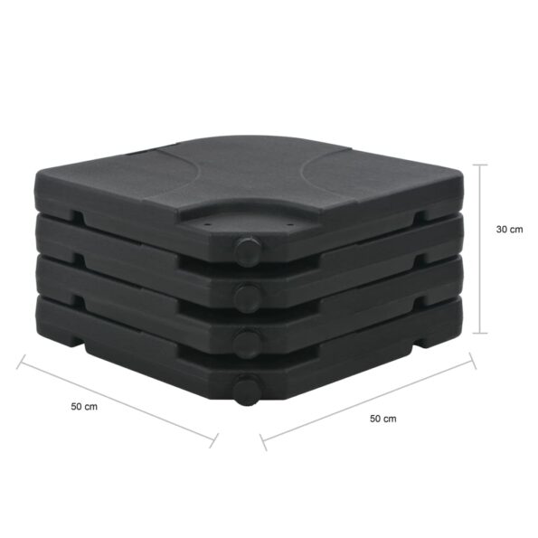 Prenosný stojan na slnečník, náplň piesok/voda 60 l – Obrázok 6