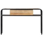 vidaXL Prístavný stolík 118x30x75 cm masívne mangovníkové drevo – Obrázok 2