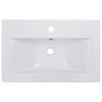 vidaXL Vstavané umývadlo 61x39,5x18,5 cm, keramika, biele – Obrázok 4