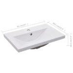 vidaXL Vstavané umývadlo 61x39,5x18,5 cm, keramika, biele – Obrázok 7