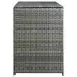 vidaXL Polyratanová ohrada na dva vonkajšie odpadkové koše antracitová 148x77x111 cm – Obrázok 5