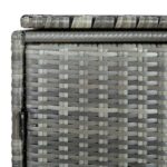 vidaXL Polyratanová ohrada na dva vonkajšie odpadkové koše antracitová 148x77x111 cm – Obrázok 7