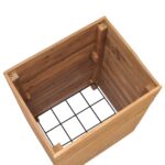 vidaXL Vyvýšený záhon 50x40x72 cm, tíkový masív a oceľ – Obrázok 4