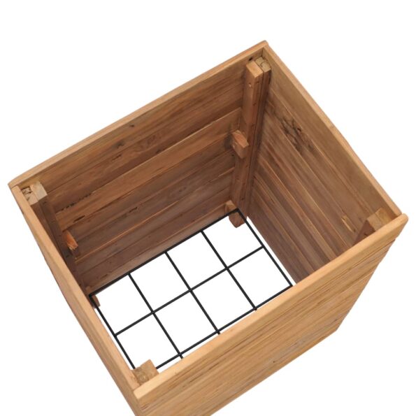 vidaXL Vyvýšený záhon 50x40x72 cm, tíkový masív a oceľ – Obrázok 4