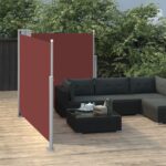 vidaXL Zaťahovacia bočná markíza, hnedá 120x600 cm – Obrázok 4