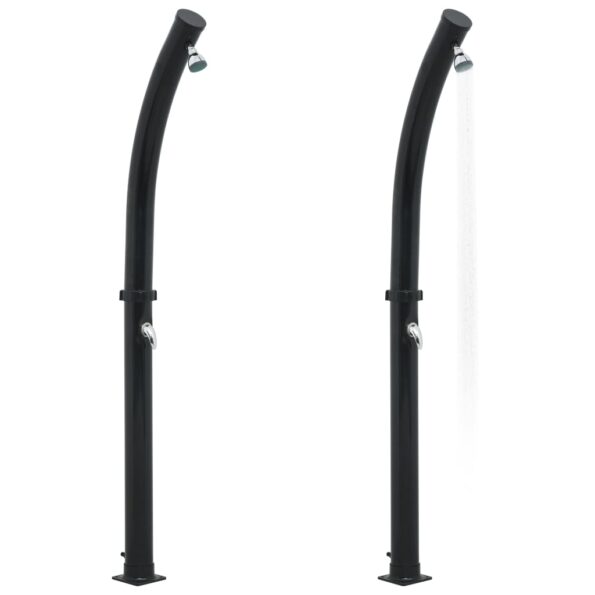 vidaXL Solárna sprcha čierna 214 cm 20 l – Obrázok 3
