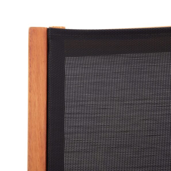 vidaXL Záhradné kreslo čierne eukalyptový masív a textilén – Obrázok 6