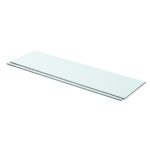 vidaXL Poličky 2 ks panel z priehľadného skla 70x20 cm