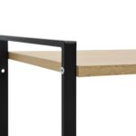 vidaXL Knižnica, 2 police, čierna a dub 52x28x59 cm, kompozitné drevo – Obrázok 6