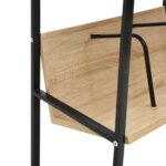 vidaXL Knižnica, 2 police, čierna a dub 52x28x59 cm, kompozitné drevo – Obrázok 7