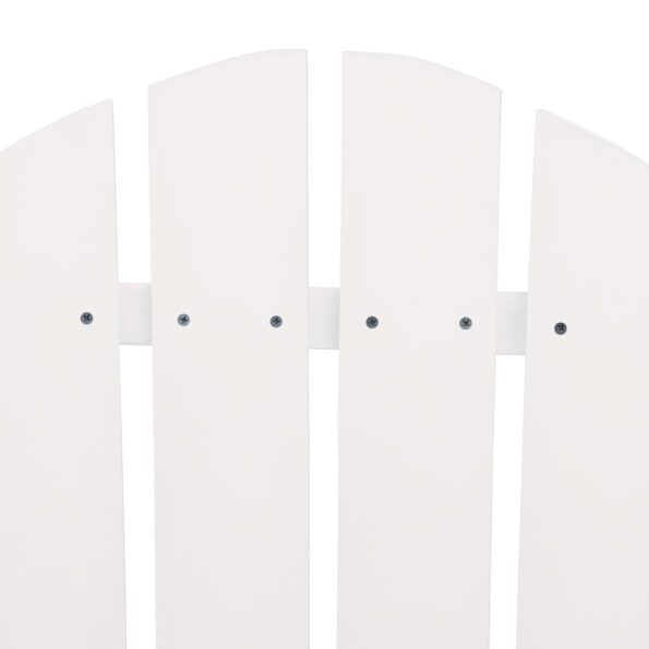 vidaXL Záhradné stoličky Adirondack+stolík, jedľový masív, biele – Obrázok 5