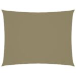 vidaXL Tieniaca plachta oxfordská látka obdĺžniková 3x4,5 m béžová