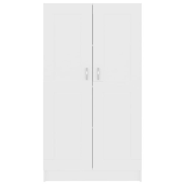 vidaXL Knižnica, biela 82,5x30,5x150 cm, kompozitné drevo – Obrázok 6