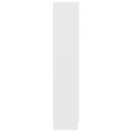 vidaXL Knižnica, biela 82,5x30,5x150 cm, kompozitné drevo – Obrázok 7