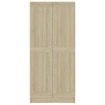 vidaXL Knižnica, dub sonoma 82,5x30,5x185,5 cm, kompozitné drevo – Obrázok 6
