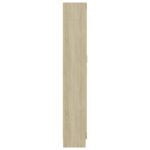 vidaXL Knižnica, dub sonoma 82,5x30,5x185,5 cm, kompozitné drevo – Obrázok 7