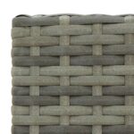 vidaXL Barové stoličky 2 ks sivé polyratan – Obrázok 6