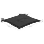 vidaXL Podložky na záhradné stoličky 4 ks 50x50x3 cm, oxfordská látka – Obrázok 8