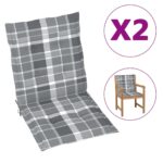 vidaXL Podložky na záhradné stoličky, nízke operadlo 2 ks 100x50x3 cm – Obrázok 2
