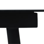 vidaXL 9-dielna záhradná jedálenská súprava čierna PVC ratan – Obrázok 10