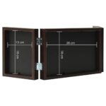 vidaXL Trojitý fotorámik kolážový tmavohnedý 28x18 cm+2x(13x18 cm) – Obrázok 6