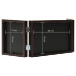 vidaXL Trojitý fotorámik kolážový tmavohnedý 28x18 cm+2x(13x18 cm) – Obrázok 7