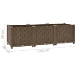 vidaXL Vyvýšený záhon 120x40x38 cm polypropylén – Obrázok 8