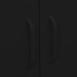 vidaXL Úložná skrinka čierna 80x35x101,5 cm oceľ – Obrázok 3