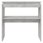 vidaXL Konzolový stolík betónový sivý 80x30x80 cm drevotrieska – Obrázok 4