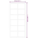 vidaXL Posuvné dvere s kovaním ESG sklo a hliník 90x205 cm – Obrázok 10