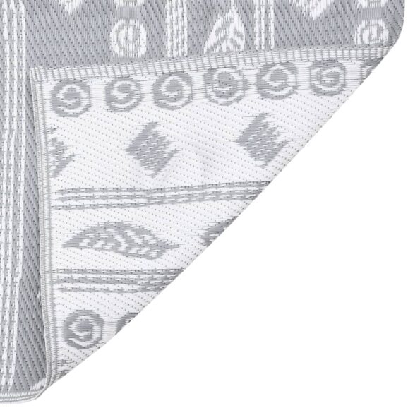 vidaXL Vonkajší koberec šedý 140x200 cm PP – Obrázok 4