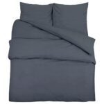vidaXL Súprava obliečok antracitová 200x220 cm ľahké mikrovlákno – Obrázok 2