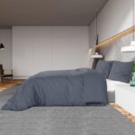 vidaXL Súprava obliečok antracitová 200x220 cm ľahké mikrovlákno – Obrázok 4