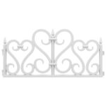 vidaXL Obruba trávnika 17 ks biela 10 m PP – Obrázok 3