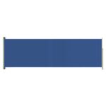 vidaXL Zaťahovacia bočná markíza na terasu 160x500 cm modré – Obrázok 2