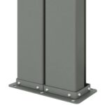 vidaXL Zaťahovacia bočná markíza modrá 160x1000 cm – Obrázok 7