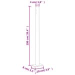 vidaXL Zaťahovacia bočná markíza modrá 160x1000 cm – Obrázok 9