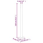 vidaXL Zaťahovacia bočná markíza čierna 180x1000 cm – Obrázok 9